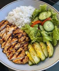 Grilled Chicken Rice Plate